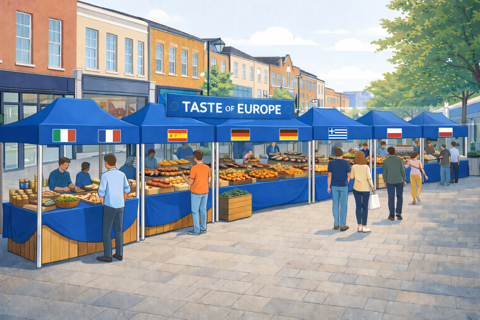 heros-img Taste of Europe market stalls